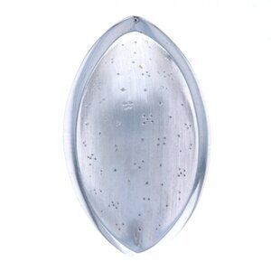 New Bastian Inverun Diamond Dust Marquise Concave Pendant - Sterling Silver